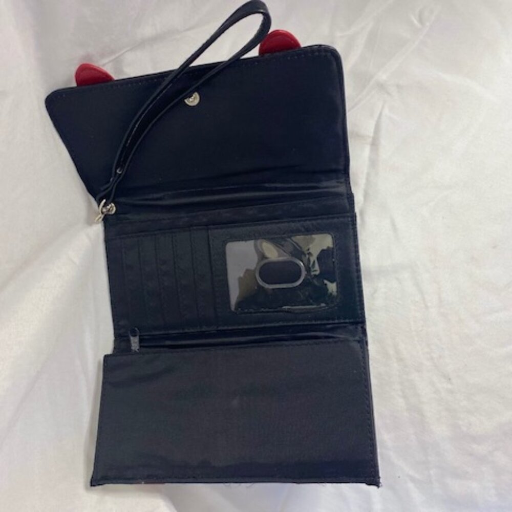 Harley Quinn Diamond Patterned Tri-fold  3 in 1 Clutch/ Wristlet/ Wallet - Picture 4 of 4